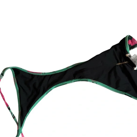 Beach Riot Women's Rose Floral String Bikini Swimsuit Bottoms Womens Small NEW - Picture 3 of 5